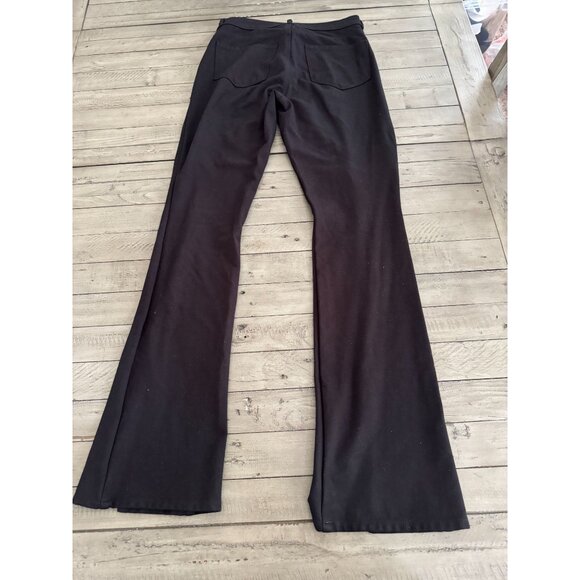 L'AGENCE Beatrix High Rise Split Hem Flare Baby Boot Pant Black Stretch Size 28 - Picture 6 of 6